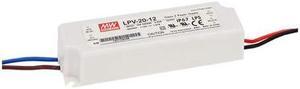 MEAN WELL LPV-20-12 20 W Single Output 1.67 A 12 Vdc Output Max Switching Power Supply - 1 item(s)