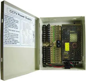 SPT Security Systems 15-PB12A18D3 18 Port CCTV Power Supply Box (Beige)