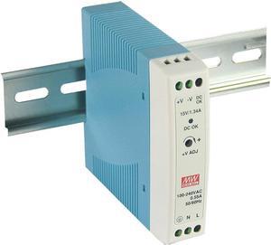 MW Mean Well MDR-20-15 15V 1.34A 20W Single Output Industrial DIN Rail Power Supply