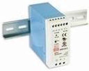 MEAN WELL MDR-40-48 AC to DC DIN-Rail Power Supply, 48 Volt, 0.83 Amp, 39.8 Watt