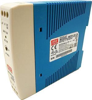 Mean Well Original MDR-20-24 Single Output Industrial DIN Rail Power Supply 24V 1A 24W