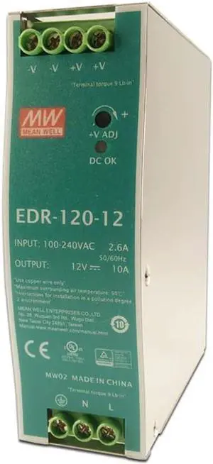 EDR-120-12 Mean Well Best Price 120W 12V 10A Switching Power Supply MeanWell EDR-120-12