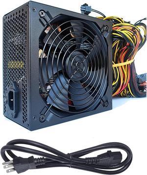 1800W Mining Power Supply Support 8 GPUs GPU Mining Rig, for ETH Bitcoin Ethereum Miner with Auto-Thermally Controlled Fan Supply,Designed for US Voltage 110V