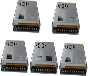 Mikikit 5pcs Industrial Power Supply Computer Power Supplies DC stabilized Power Supply LED Switching Power Supply Switch Mode Power Supply Power Supply Driver Adapter 30a