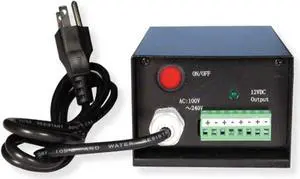 LTS PS120V5-D 4-Port PTC Protected Wall Mount Power Supply, 4-port Power Box, 100-240VAC 2A 50/60Hz Input, DC 12V 5A Max Output, Built-in Positive PTC, Auto Resettable Fuse, UL Listed Certification