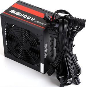 220V Sahara Gaming PC Power Supply Rated 700W Max 900W Mining PSU 24PIN ATX Module Bitcoin Miner ETH Coin Mining