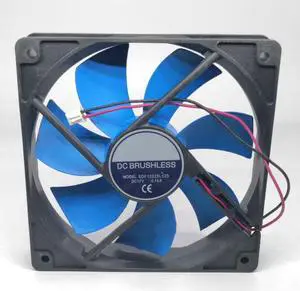 DC12V 0.14A SDF12025L12S 12025 12cm 2-Wire Chassis Power Supply Cooling Fan