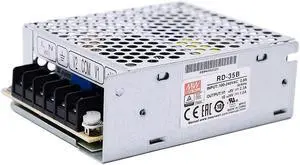 Original Mean Well 35W 5V 24V Dual Output Switching Power Supply 5V/2.2A 24V/1A SMPS Enclosed Type Power Supply Unit Transformer Input 88-264Vac