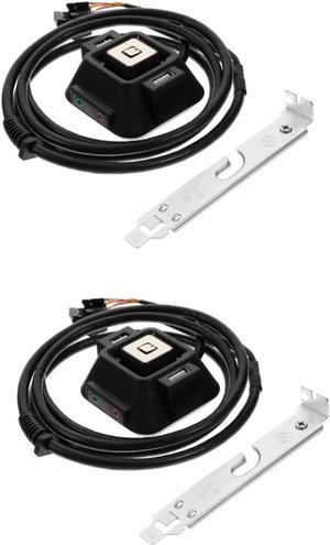 Housoutil 2pcs PC Computer Desktop Switch USB Power Computer Power Button PC Power Button Remote PC Power Switch Computer Accessory Power Supply Control Adapter Cable Computer Power Supplies