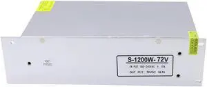 Ac 220V to Dc 72V 16.7A 1200W Switching Power Supply 1200W Voltage Transformer Adaptor Power Supply 72V