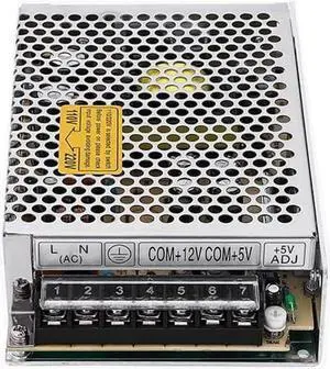 D-150A/B/C 5V 12V 24V Dual Output 150W Switching Power Supply Two Group Output Voltage AC-DC SMPS (Color : D-150B 5V6A 24V5A)