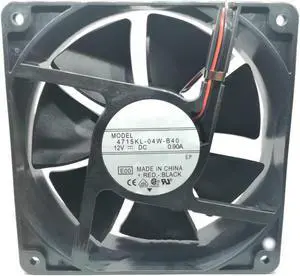 4715KL-04W-B40 120x120x38mm 12cm DC12V 0.90A 2-Wire Power Supply Cooling Fan
