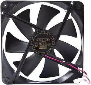 DC12V 0.70A D14SH-12 14025 14cm 2-Wire Chassis Power Supply Cooling Fan
