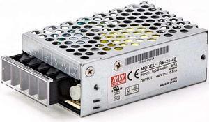 MW Mean Well Enclosed Type RS-25W-12/15/24/3.3/48/5V Non-PFC (Single Vo) RS Series 25W Single Output Switching Power Supply (RS-25-48)