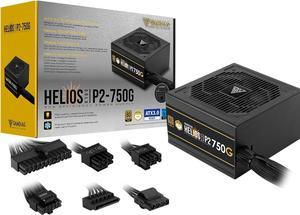 GAMDIAS 750W Gold Gaming PC PSU, 80 Plus ATX Gold 12V Power Supply for PC Computers with Active PFC, ATX 3.0 & PCI e Gen 5.0 Power Supplies, Helios P2-750G