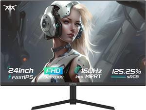 KTC 24 Inch Gaming Monitor FHD 1080P Fast IPS 165Hz, 125% sRGB 1ms HDR Zero-Frame Computer Monitor, HDMI 2.0x2, DisplayPort 1.4x2, FreeSync & G-Sync, Tilt, VESA Compatible, Eye Care, H24T09P