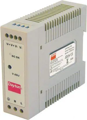 Power Supply, Din Rail, 50W, 24Vdc, Plastic
