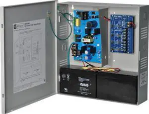 4 Fused Outputs Supervised Power Supply/Charger. 12/24VDC @ 4A. Grey Encl.