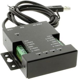 4 Port USB to RS485 High Speed Adapter w/12V DC Power Supply