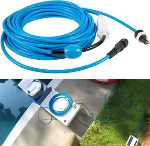 99958906-DIY 18M/60FT Blue 3-Wire Cable with Swivel for Tangle-Free Operation with Wi-Fi/Bluetooth for Dolphin Pool Cleaners Active 30, 30i, 40, S300i, S400, T45, T55i.