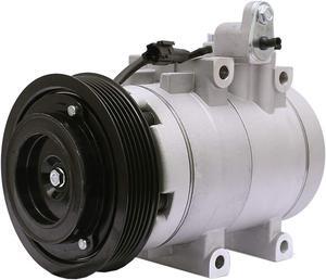 FKG AC Compressor and A/C Clutch 9770126300 Fit for 2001-2006 Hyundai Santa Fe 2.7L