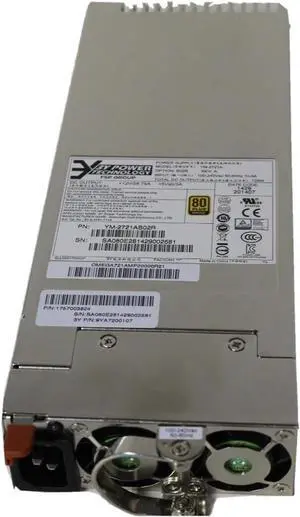 3Y Power Technology YM-2721A YM-2721AB02R 9YA7200107 1757003824 YM-2721ACR Rated 720W 2U Server +12V/58.75A 80 Plus Bronze Hot-Swappable Redundant Power Supply Unit PSU