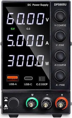 dc Power Supply DC Power Supply Adjustable lab Power Source 30V 10A 60V 5A Voltage Regulator Stabilizer Switching Supply DPS3010U (Color : DPS605U)