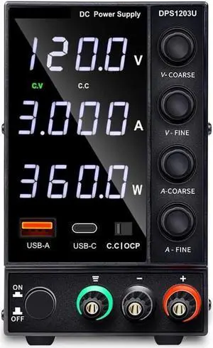 dc Power Supply DC Power Supply Adjustable lab Power Source 30V 10A 60V 5A Voltage Regulator Stabilizer Switching Supply DPS3010U (Color : DPS1203U)