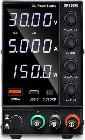 dc Power Supply DC Power Supply Adjustable lab Power Source 30V 10A 60V 5A Voltage Regulator Stabilizer Switching Supply DPS3010U (Color : DPS305U)