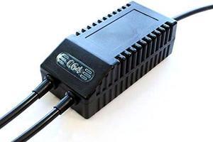 C64 FDD Dual PSU Modern Black US - Replacement Commodore 64 + FDD 1541-II Power Supply, US Plug