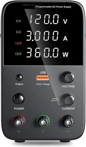 dc Power Supply Adjustable DC Power Supply 30V 10A 60V 5A Lab Power Source Stabilized Power Supply Voltage Regulator Switch 220V (Color : WPS1203H 120V 3A)