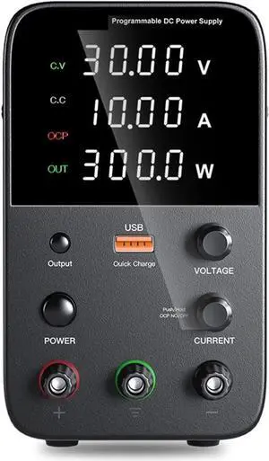 dc Power Supply Adjustable DC Power Supply 30V 10A 60V 5A Lab Power Source Stabilized Power Supply Voltage Regulator Switch 220V (Color : WPS3010H 30V 10A)