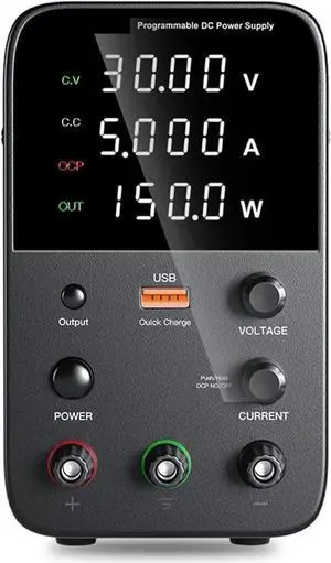dc Power Supply Adjustable DC Power Supply 30V 10A 60V 5A Lab Power Source Stabilized Power Supply Voltage Regulator Switch 220V (Color : WPS305H 30V 5A)