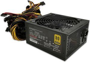 2000W Bitcoin Mining PSU PC Power Supply Computer Mining Rig 8 GPU ATX Ethereum Coin 12v 4 pin Power Supply