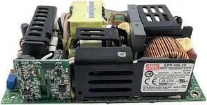 Original Mean Well EPP Series 400W 12V Industrial Open Frame Power Supply 110V/220VAC to 12V DC 33.3 A Green PCB Power Unit PSU Transformer with PFC