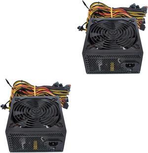 2pcs Power Supply Desktop Computer Power Source Silent Power Source Computer Power Adapter Computer Part