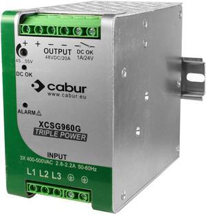 ASI XCSG960G 3-Phase DIN Rail Mount Power Supply, 72 Vdc, 960 Watt, 13.3 Amp Output, 340 to 550 Vac Input, (Pack of 1)