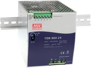 MW Mean Well TDR-960-24 24V 40A 960W Three Phase Industrial DIN RAIL with PFC Power Supply Function