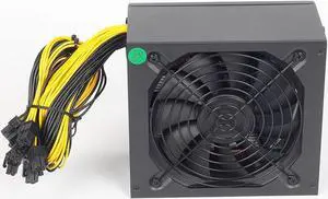 160V-240V Power Supply 2000W 2400W 2600W Power Supply for Mining for BTC Power Supply Mining rig Support 6 Graphics Cards Miner (Color : 1800W-2000W)