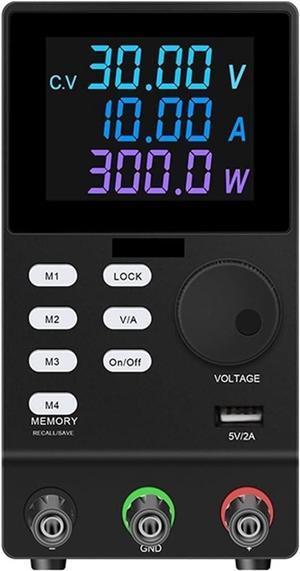 dc Power Supply USB Programmable Power Supply with 232 Port 300V 200V 120V 60V 30V Regulated Current Stabilizer for Computer Communica (Color : SC557-SPPS3010DR-B, Size : 110V)