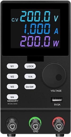 dc Power Supply USB Programmable Power Supply with 232 Port 300V 200V 120V 60V 30V Regulated Current Stabilizer for Computer Communica (Color : SC557-SPPS2001DR-B, Size : 110V)