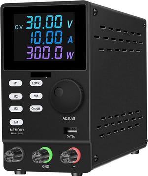 dc Power Supply 120V/60V/30V 10A / 5A Digits Digital Variable LAB DC Power Supply Adjustable Voltage Regulator Laptop Repair Rework AC 110V/220V (Color : Programmable 30V10A, Size : 220V)