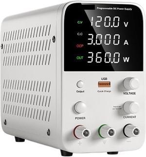 dc Power Supply Laboratory Workbench Power Supply 30V 10A Adjustable DC Power Supply Programmable Memory Function Switching Power Supply (Color : WPS1203B 120V 3A)