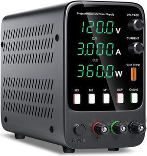 dc Power Supply 30V 10A WPS3010H DC Switching Power Supply 60V 5A programmable Laboratory Power Supply 120V 3A Repair Power Supply (Color : Digits4 APS1203H)