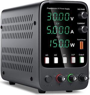 dc Power Supply 30V 10A WPS3010H DC Switching Power Supply 60V 5A programmable Laboratory Power Supply 120V 3A Repair Power Supply (Color : Digits4 APS305H)