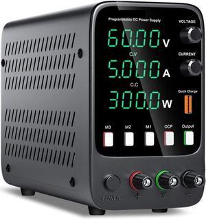 dc Power Supply 30V 10A WPS3010H DC Switching Power Supply 60V 5A programmable Laboratory Power Supply 120V 3A Repair Power Supply (Color : Digits4 APS605H)
