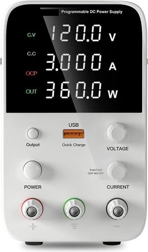 dc Power Supply DC Power Supply 30V10A Laboratory Workbench LED Digital Adjustable Power Supply 60V5A Programmable Voltage Regulator (Color : WPS1203B)