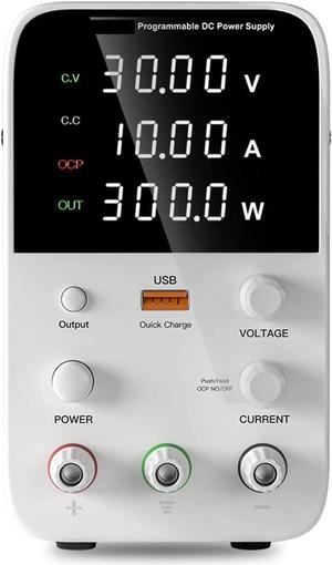 dc Power Supply DC Power Supply 30V10A Laboratory Workbench LED Digital Adjustable Power Supply 60V5A Programmable Voltage Regulator (Color : WPS3010B)