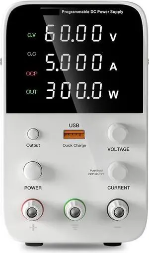 dc Power Supply DC Power Supply 30V10A Laboratory Workbench LED Digital Adjustable Power Supply 60V5A Programmable Voltage Regulator (Color : WPS605B)