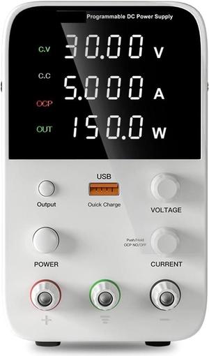 dc Power Supply DC Power Supply 30V10A Laboratory Workbench LED Digital Adjustable Power Supply 60V5A Programmable Voltage Regulator (Color : WPS305B)